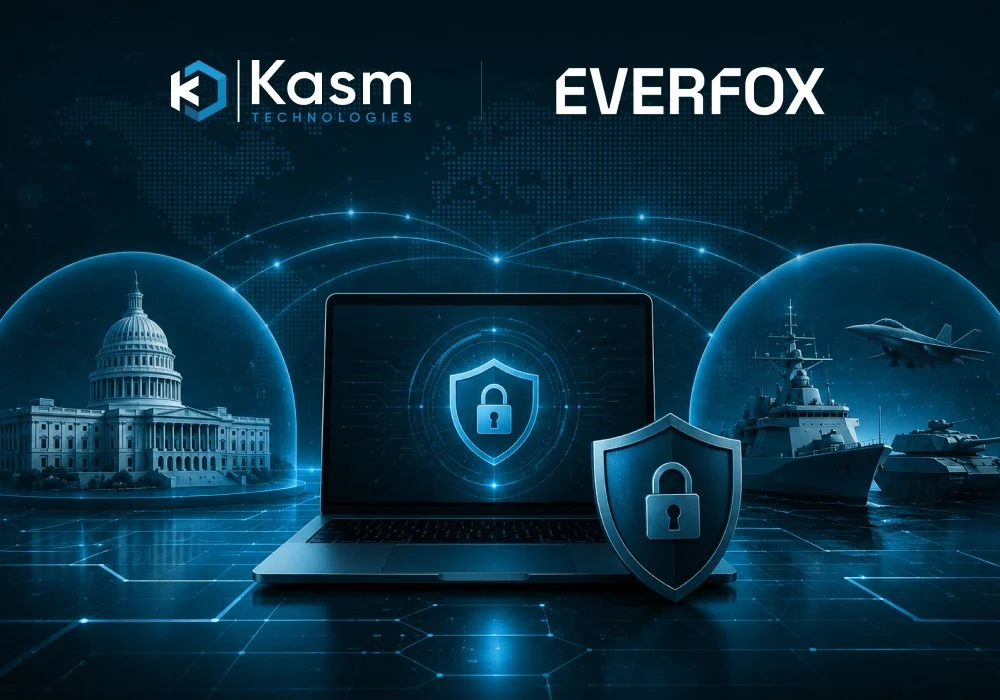 Kasm Technologies and Everfox partnership lockup